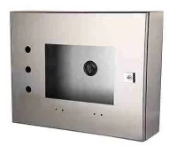 Roostevabast terasest seina kinnitus aknaga